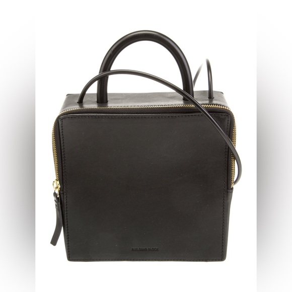 Building Block Leather Box Crossbody Bag - Picture 7 of 7